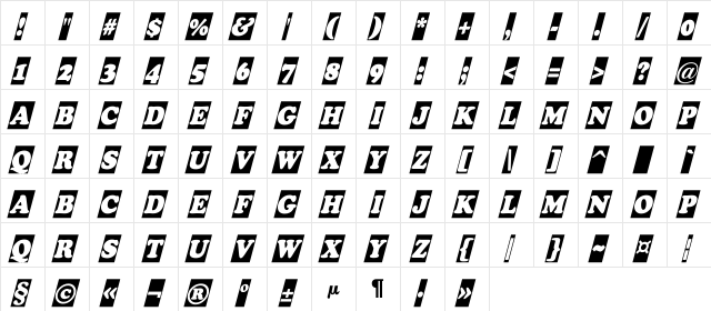 a_CooperBlackCmObl Regular Character Map a_CooperBlackCmObl Regular Character Map