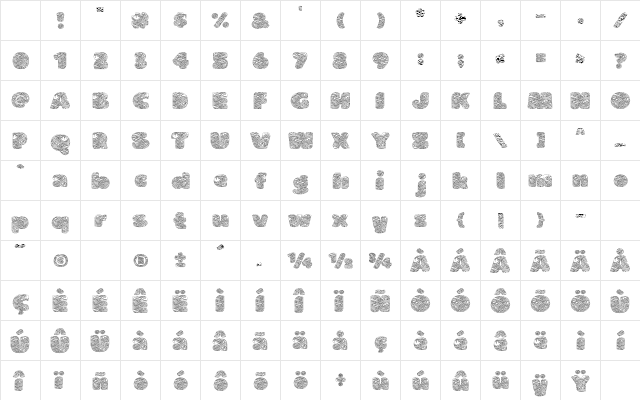 OCEAN WAVE Regular Character Map