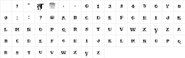 CHASE ZEN HOLY MONKEY NUTS Regular Character Map CHASE ZEN HOLY MONKEY NUTS Regular Character Map