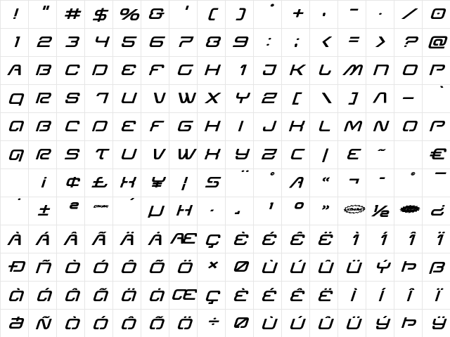 Miracle Mercury Semi-Bold Expanded Italic Semi-Bold Expanded Italic Character Map Miracle Mercury Semi-Bold Expanded Italic Semi-Bold Expanded Italic Character Map