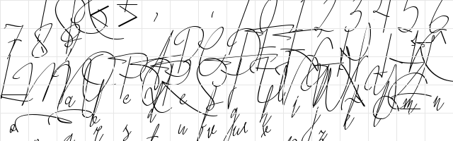 John Austiney Regular Character Map