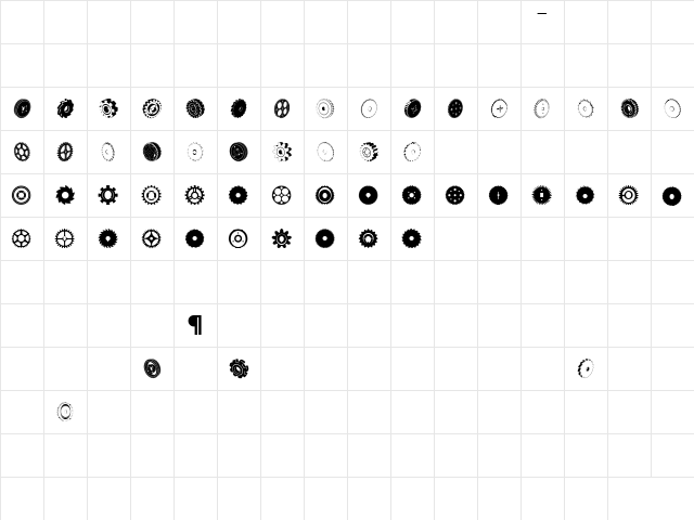 Buzzcog Regular Character Map Buzzcog Regular Character Map