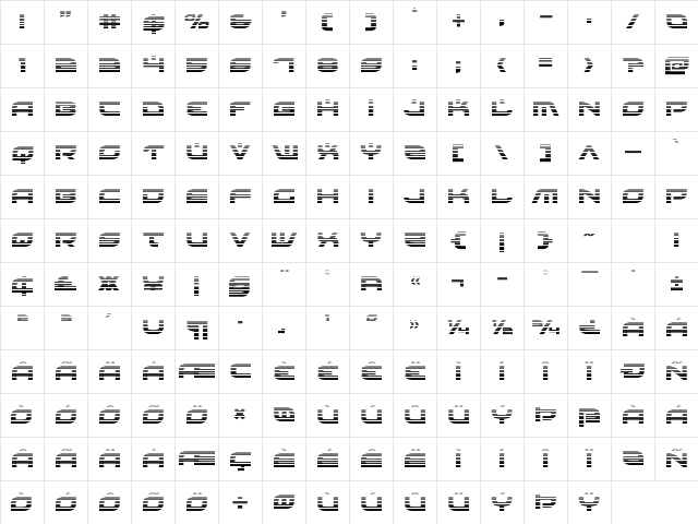 Battlefield Gradient Regular Character Map Battlefield Gradient Regular Character Map