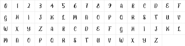 Butterfly FREE Regular Character Map Butterfly FREE Regular Character Map