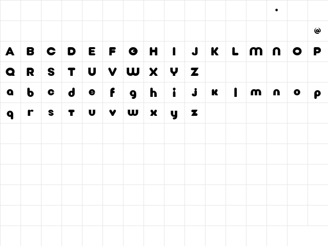 Nick Display Bold Character Map Nick Display Bold Character Map