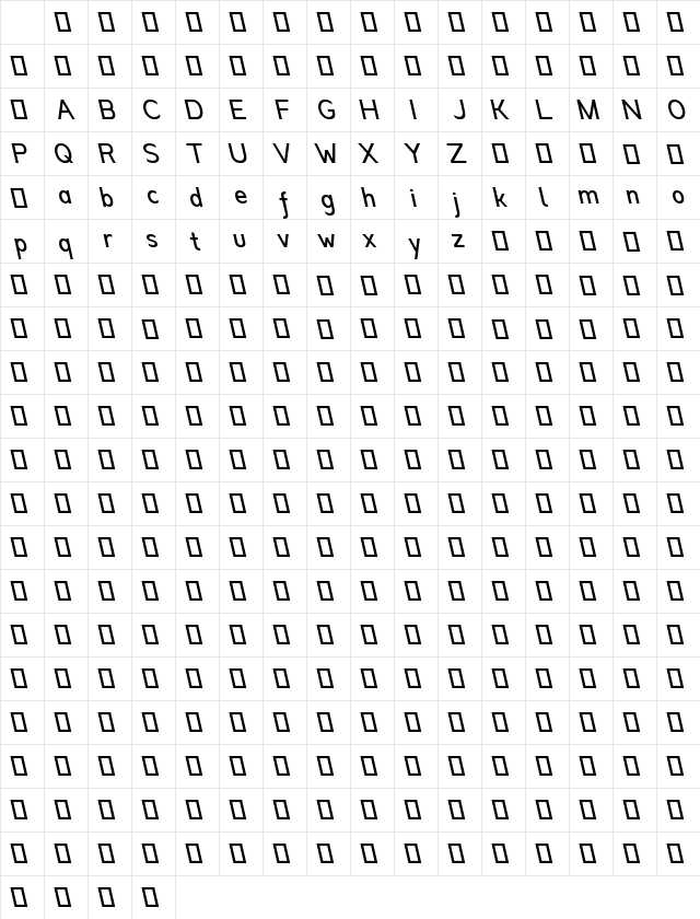 Anoda Medium Backslant Trial Regular Character Map Anoda Medium Backslant Trial Regular Character Map