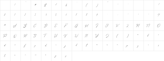 Authentipa Regular Character Map