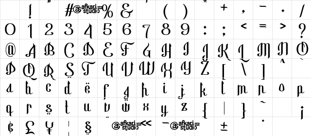 Basmala Regular Character Map Basmala Regular Character Map