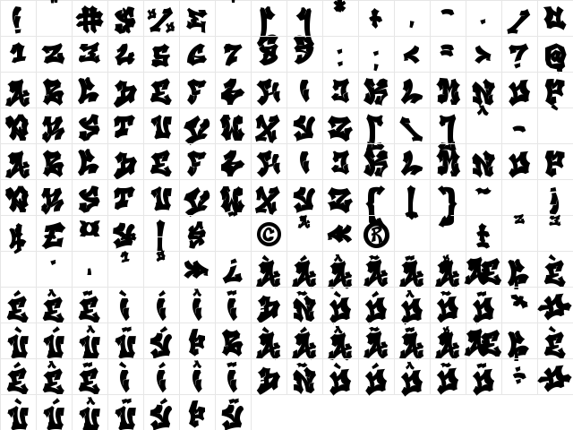 Beast Quotz Solid Solid Character Map Beast Quotz Solid Solid Character Map