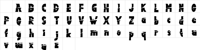 Black Althon Demo Regular Character Map Black Althon Demo Regular Character Map