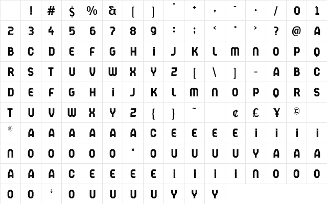 Catalunya Sans Inline Alt Regular Character Map Catalunya Sans Inline Alt Regular Character Map