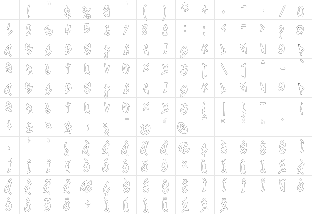 Coolest Hustle Outline Outline Character Map Coolest Hustle Outline Outline Character Map