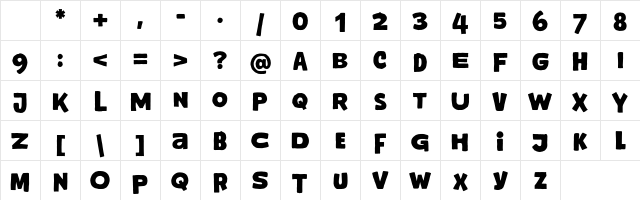 Emaro Regular Character Map Emaro Regular Character Map