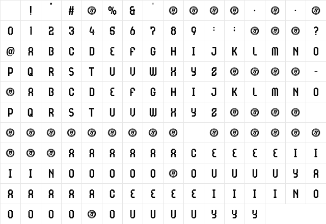 Feijenoord Personal Use 2 Regular Character Map Feijenoord Personal Use 2 Regular Character Map