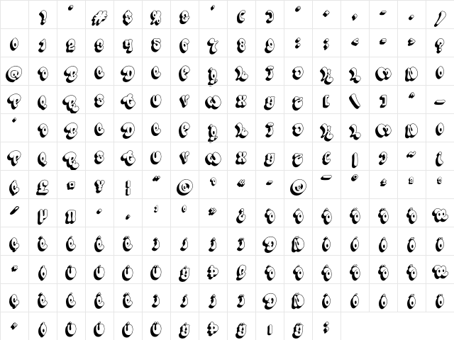 Bomber Marker- Shadow Regular Character Map Bomber Marker- Shadow Regular Character Map