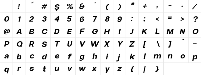 Borscha Ita Bold Italic Character Map Borscha Ita Bold Italic Character Map