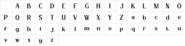 Broclen Regular Character Map Broclen Regular Character Map