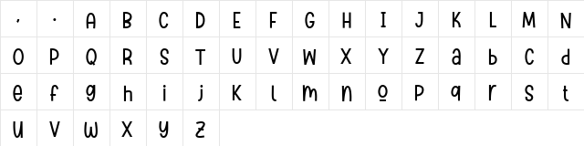 Dream Baser Regular Character Map Dream Baser Regular Character Map