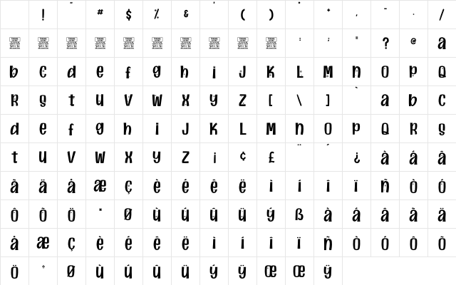 Christmas Calling-Personal Use Regular Character Map Christmas Calling-Personal Use Regular Character Map