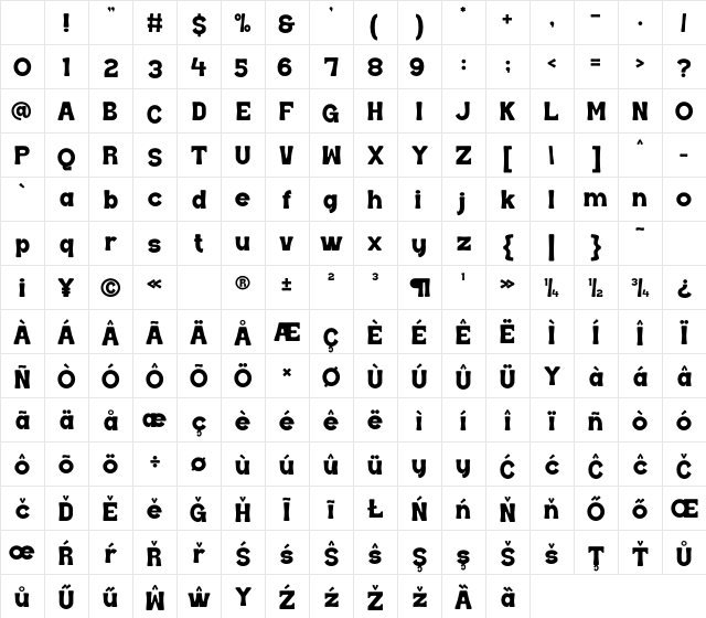 Grian Regular Character Map Grian Regular Character Map