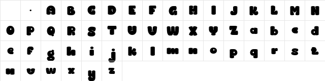 GREEN OCHA Regular Character Map GREEN OCHA Regular Character Map