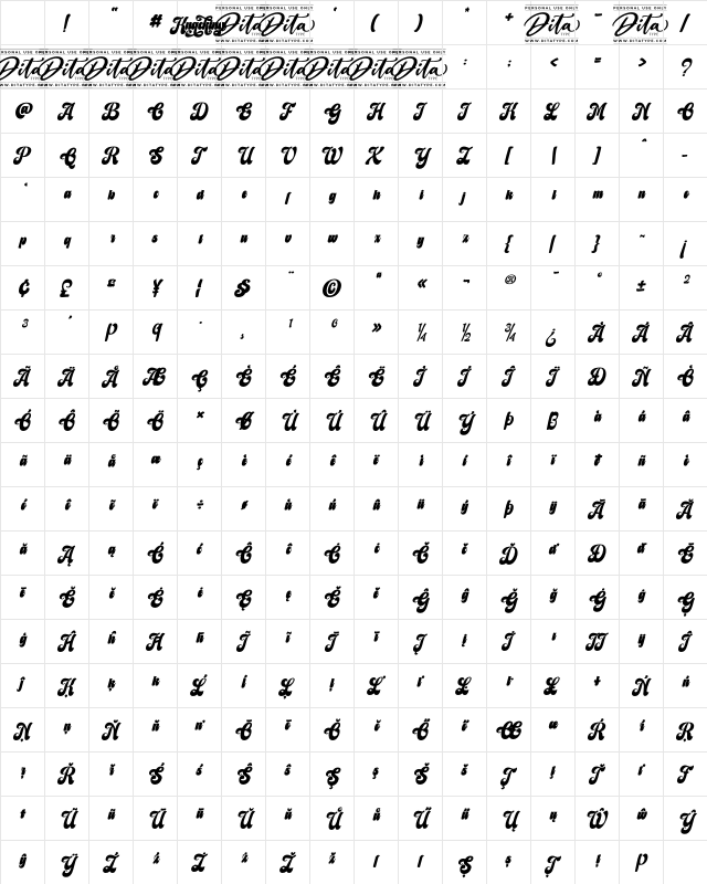 Knacking Personal Use Regular Character Map Knacking Personal Use Regular Character Map