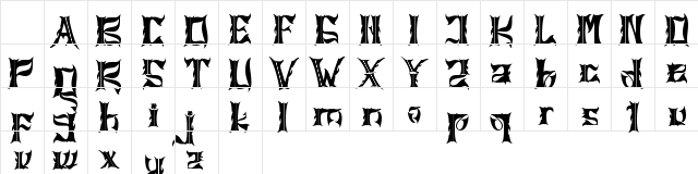 Jasera Regular Character Map