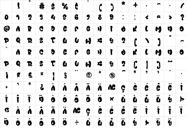 Juicy Snap Solid Solid Character Map Juicy Snap Solid Solid Character Map