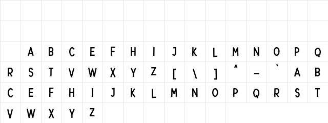 Natured Regular Character Map