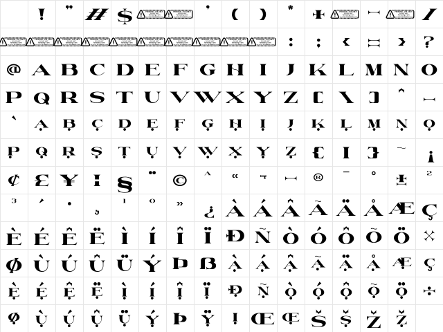 Neith PERSONAL USE ONLY! Regular Character Map Neith PERSONAL USE ONLY! Regular Character Map