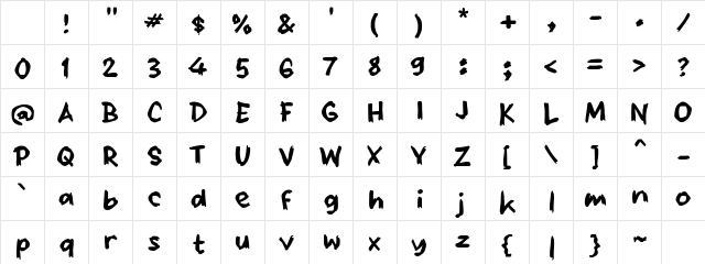 Obliga Obliga Character Map