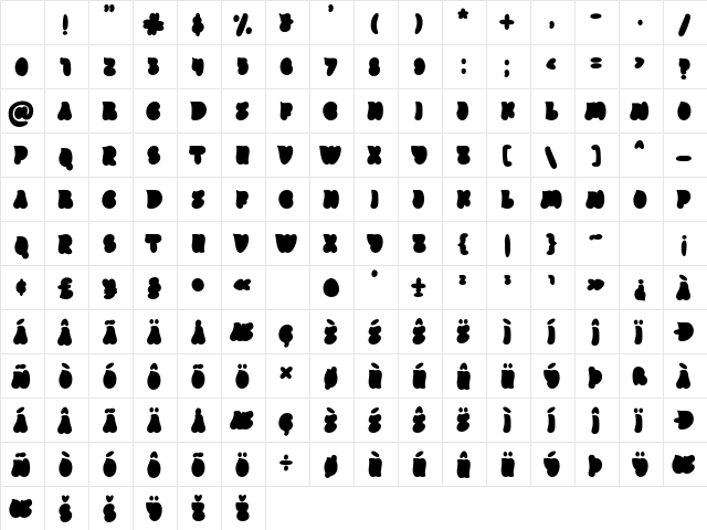 Outline Mirage Fill Regular Character Map Outline Mirage Fill Regular Character Map