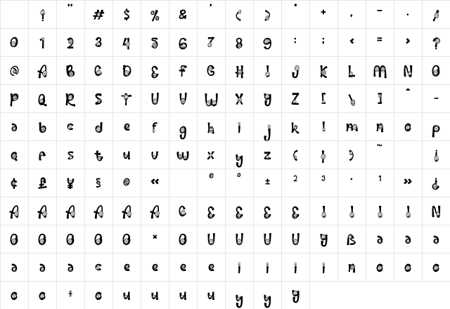 Palm Sunday Egg Regular Character Map Palm Sunday Egg Regular Character Map