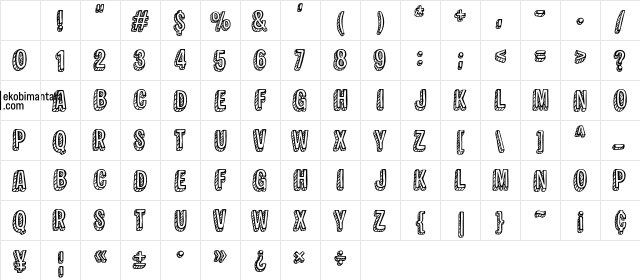 Paper Scratch Regular Character Map Paper Scratch Regular Character Map