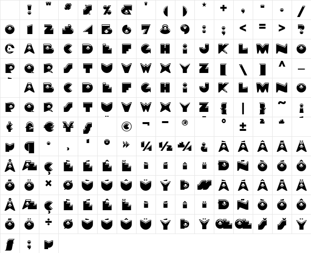 Petre Devos NF Regular Character Map Petre Devos NF Regular Character Map