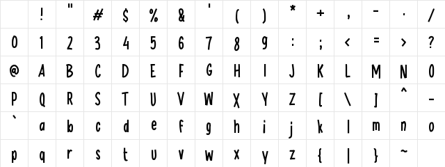 j Jual Sale Regular Character Map
