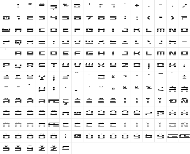 Race Pod Gradient Regular Character Map Race Pod Gradient Regular Character Map
