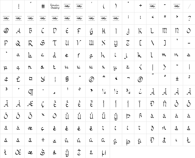 Ramadan Greeting Personal Use Regular Character Map Ramadan Greeting Personal Use Regular Character Map