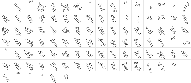 Raven Graff Outline Outline Character Map Raven Graff Outline Outline Character Map