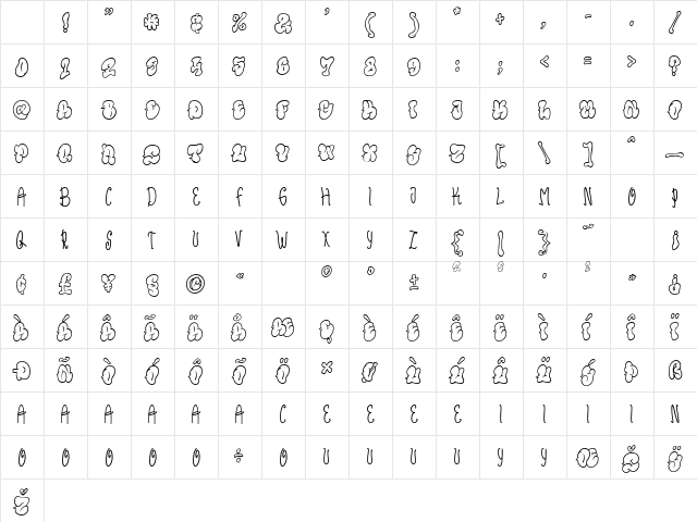 Rollbeat Graffiti Regular Character Map Rollbeat Graffiti Regular Character Map