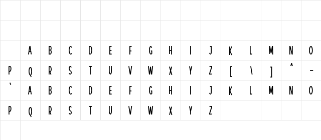 Radiant Regular Character Map Radiant Regular Character Map