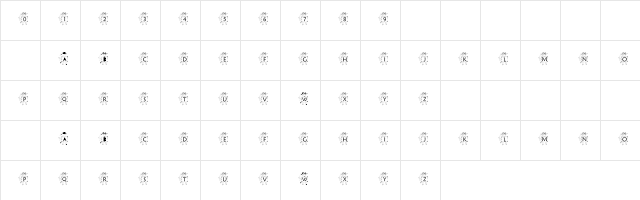 pf_lamb1 Regular Character Map pf_lamb1 Regular Character Map