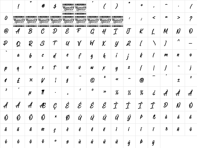 Skilled Hands Regular Character Map Skilled Hands Regular Character Map