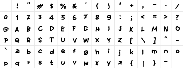 Sadents Regular Character Map