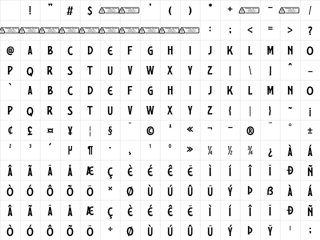 Shade PERSONAL USE ONLY! Regular Character Map Shade PERSONAL USE ONLY! Regular Character Map