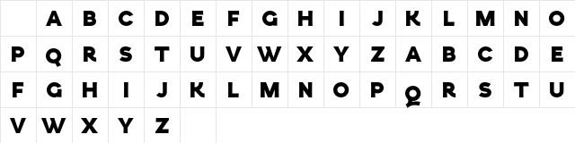 Typolio demo Regular Character Map
