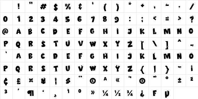 Valentine Wildflower Sans Demo Regular Character Map