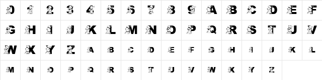 pf_boyo-3 Regular Character Map