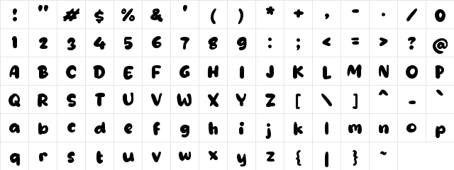 Tageno Regular Character Map Tageno Regular Character Map