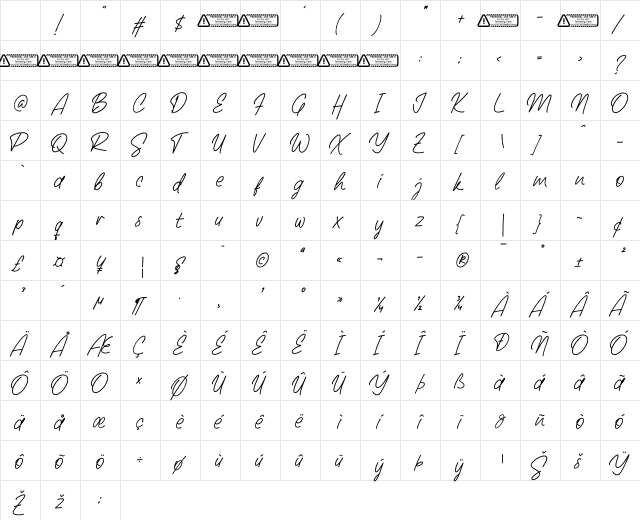 The Houtsman PERSONAL USE ONLY! Regular Character Map The Houtsman PERSONAL USE ONLY! Regular Character Map